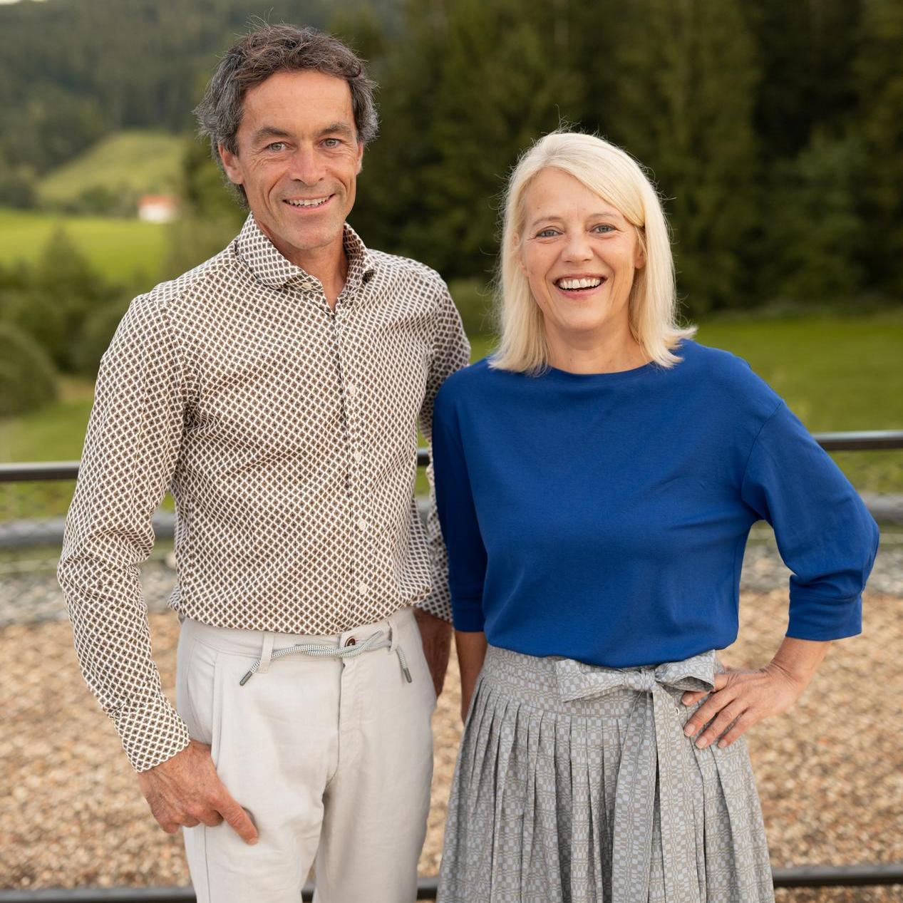 Gastgeber-Sandra-und-Frank-Uebelhoer-KraftquelleFANNY-Wellnesshotel-Allgaeu