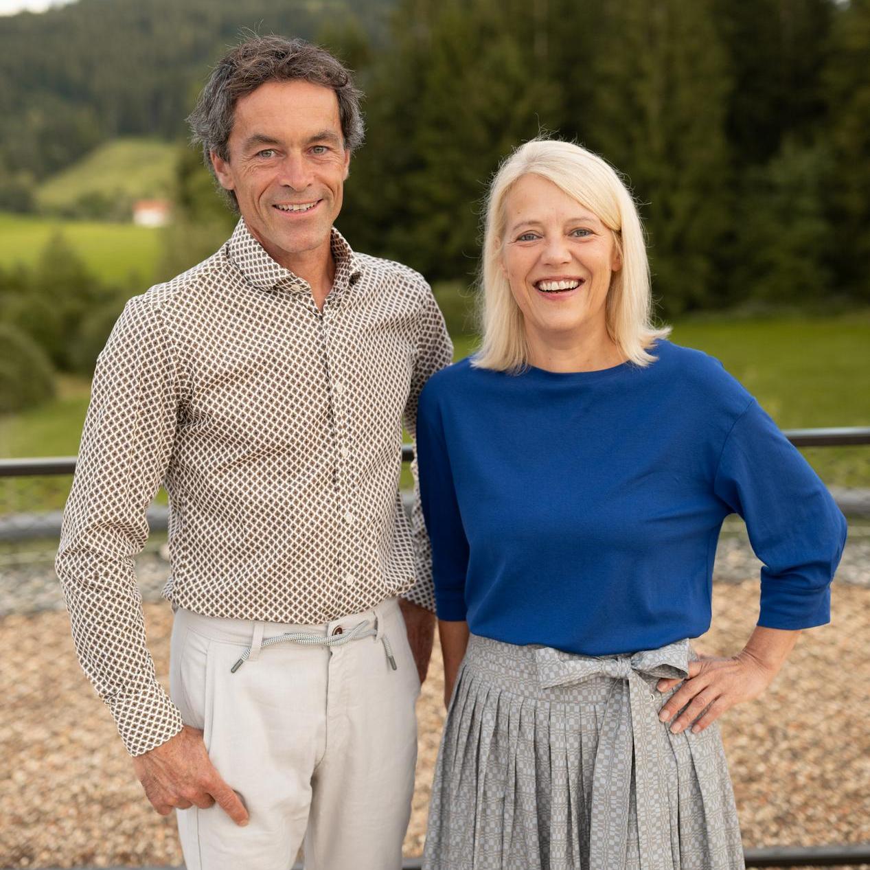 Gastgeber-Sandra-und-Frank-Uebelhoer-KraftquelleFANNY-Wellnesshotel-Allgaeu