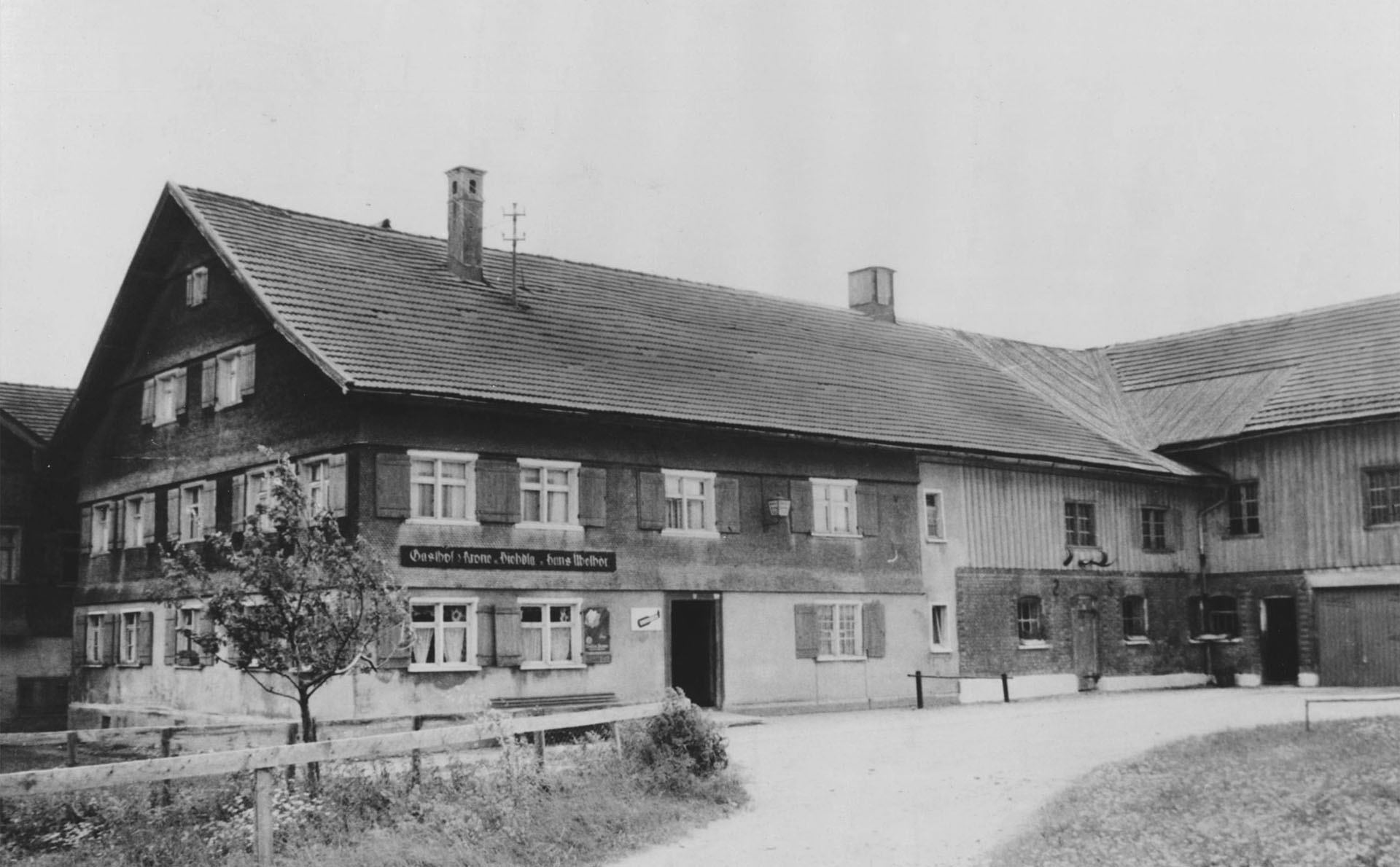 Historisches Gebäude Gasthaus Krone in Ofterschwang